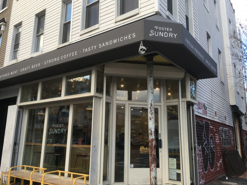 FOSTER SUNDRY, 215 Kinckerboxer Avenue (at Troutman Street), Bushwick, Brooklyn